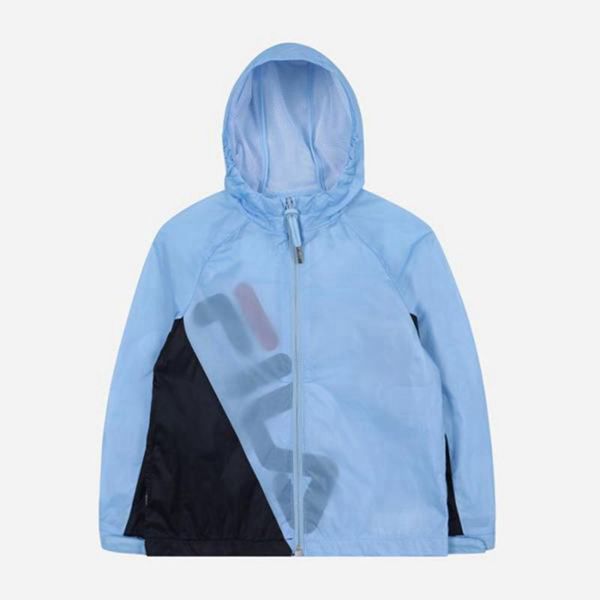 Chaquetas Fila Niñas Azules - Pisa Windbreaker - España 935206AXD